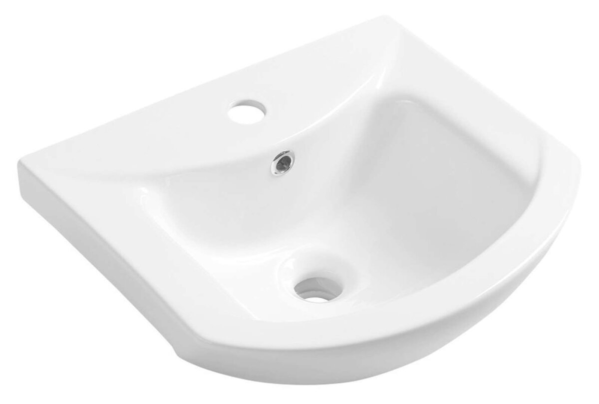 Aqualine Zero nábytkové umývadlo 45,5 x 40 cm (obj. č. 6045), biele