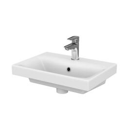 Cersanit Moduo Slim umývadlo 50×35 cm, s otvorom na batériu a prepadom, biela