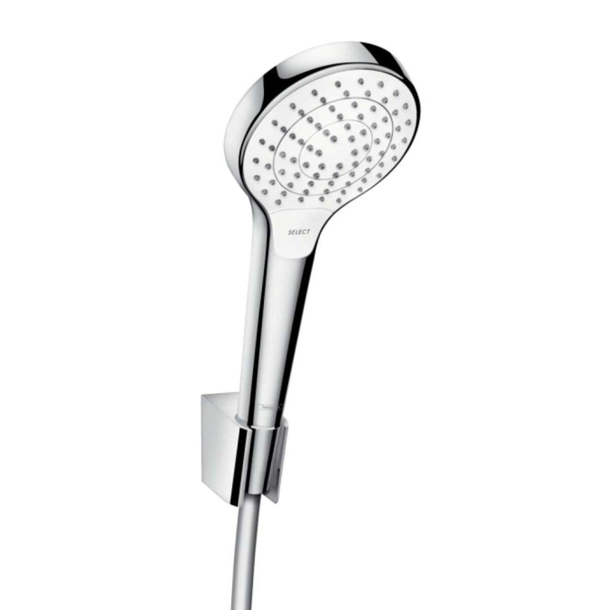 Hansgrohe Croma Select S – ručná sprchová súprava 1,25 m, biela/chróm