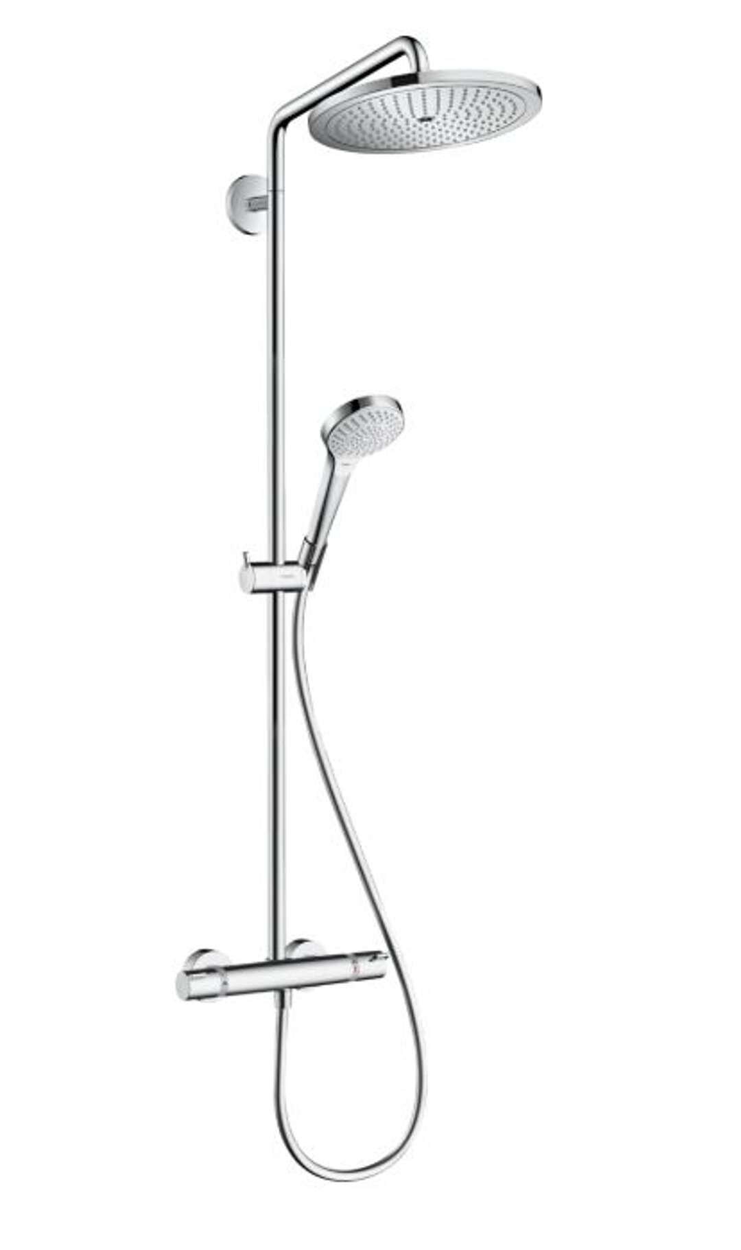 Hansgrohe Croma Select S Showerpipe 280 (1-jet) s termostatickou sprchovou batériou, chróm