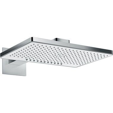 Hansgrohe Rainmaker Select horná/hlavová sprcha 46,6 × 30 cm, 2 prúdy, biela/chróm (24005400)