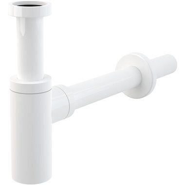 Alcadrain A400B umývadlový sifón, celokovový (mosadz), biela lesk, Ø32 mm