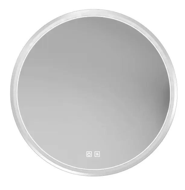 Kielle Idolio zrkadlo LED s vyhrievaním Ø80 cm, chróm