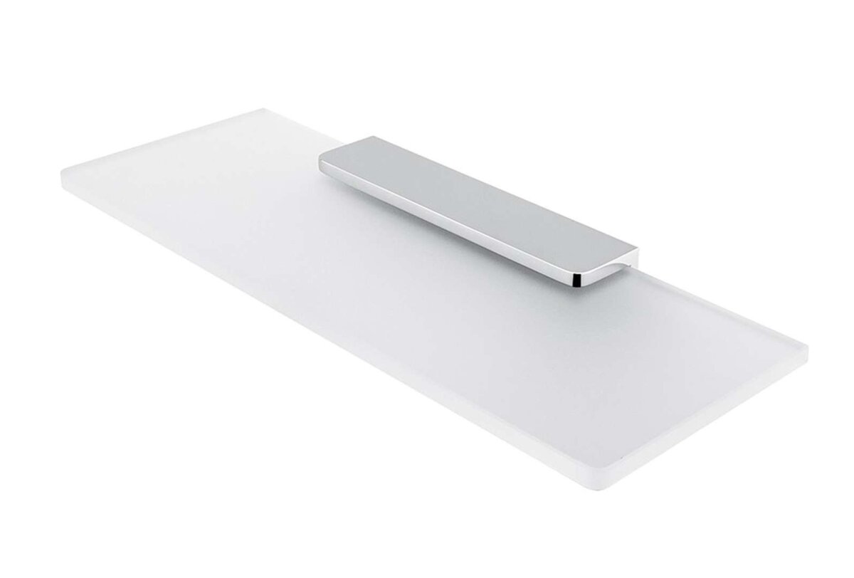 Nimco Maya polica do kúpeľne 30 cm MA 29091B-30-26, matné sklo/chróm