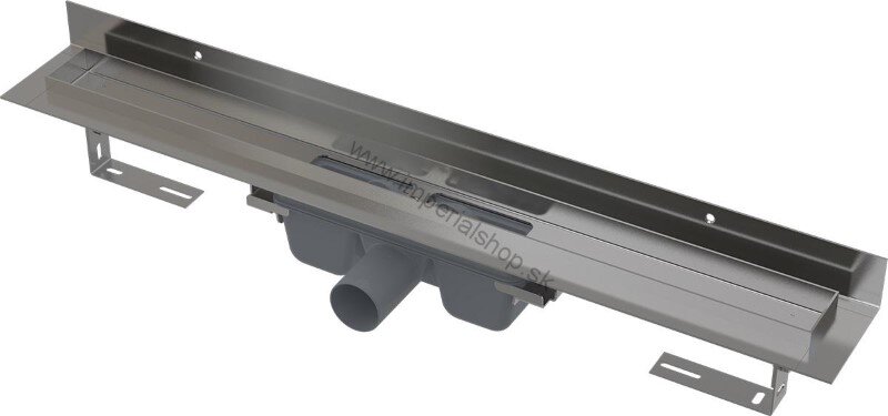Alcadrain APZ16-850 podlahový žľab k stene, nerez, 850 mm