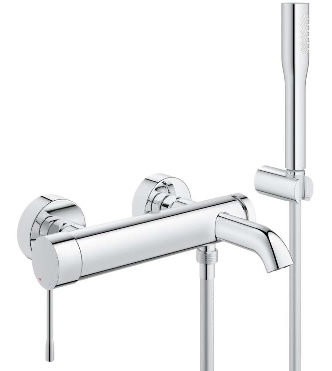 GROHE Essence vaňová páková batéria, chróm, s ručnou sprchou (rozteč 150 mm)