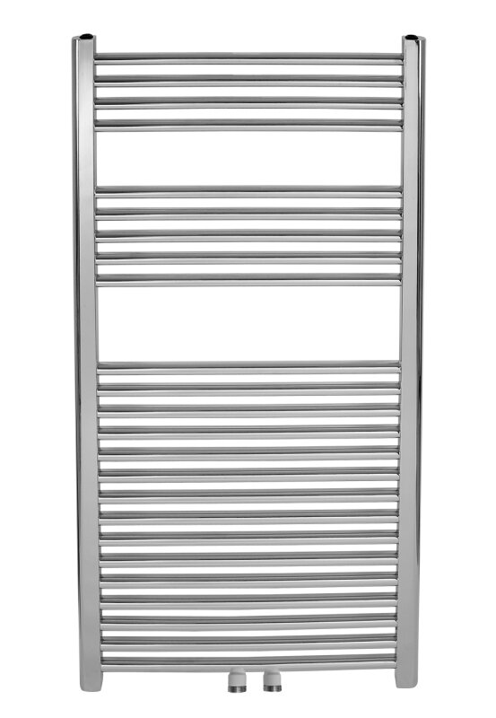 Novaservis kúpeľňový radiátor rovný chróm 450 x 1600 mm (stredové pripojenie)