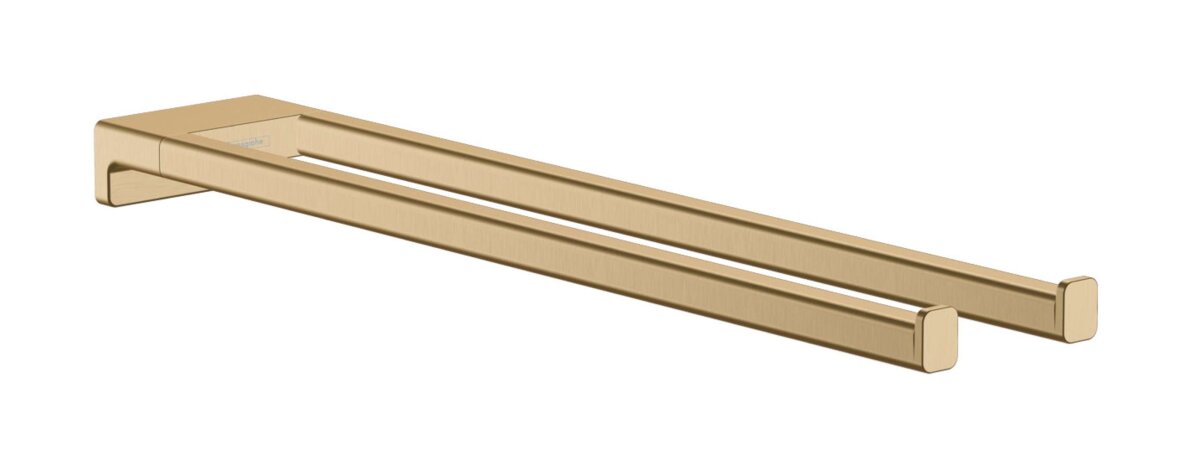 Hansgrohe AddStoris držiak na uteráky dvojitý 45 cm, kefovaný bronz (41770140)