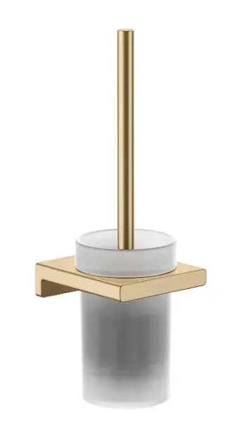 Hansgrohe AddStoris WC kefa nástenná, matné sklo / kartáčovaný bronz