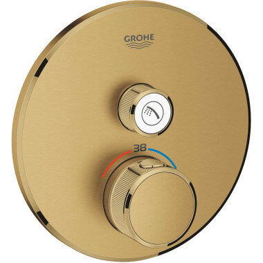 GROHE Grohtherm SmartControl termostatická sprchová batéria podomietková 29118GN0 (kartáčovaný Cool Sunrise)
