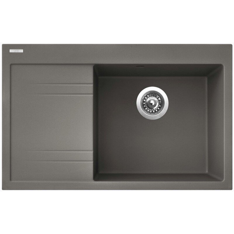 Sinks RIM 780 P Truffle - granitový drez s odkvapom, pravý, 780 x 500 mm