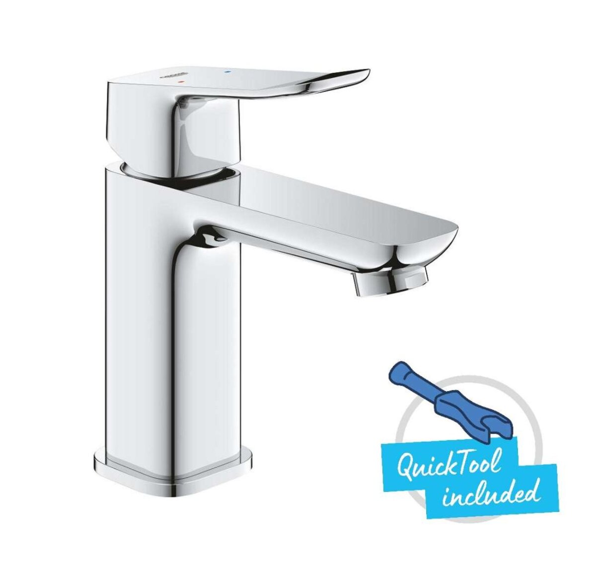 Grohe Dice páková umývadlová batéria S, chróm, s výpusťou Push-Open