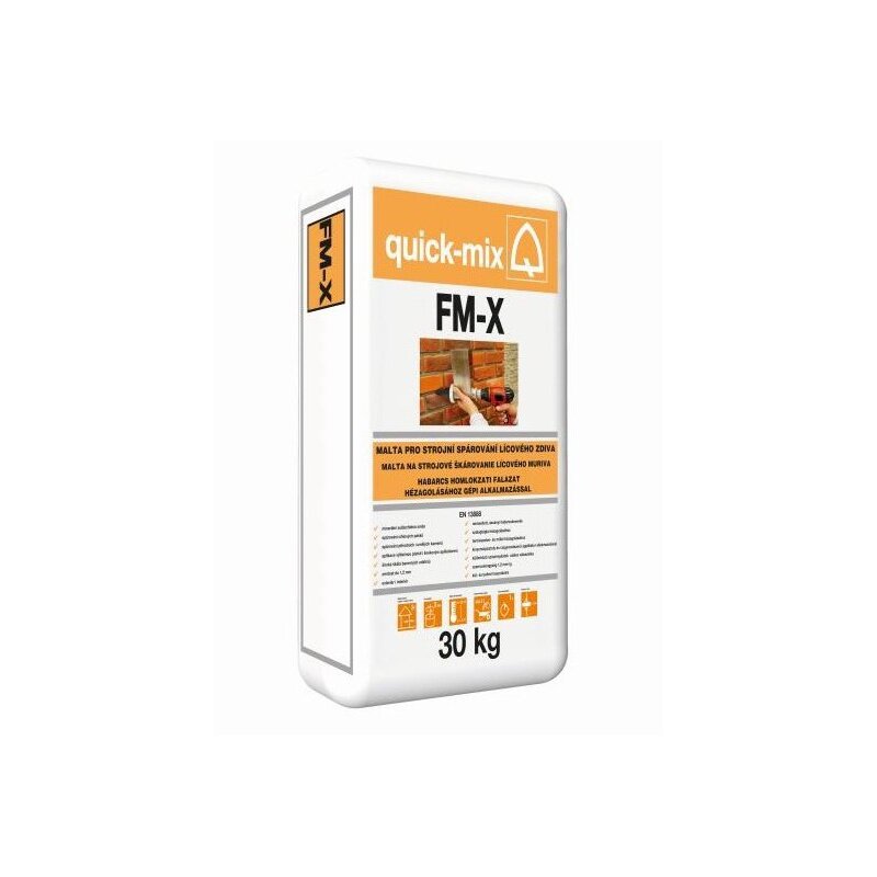 Špárovacia hmota FM-X ŠEDÁ 30kg quick-mix
