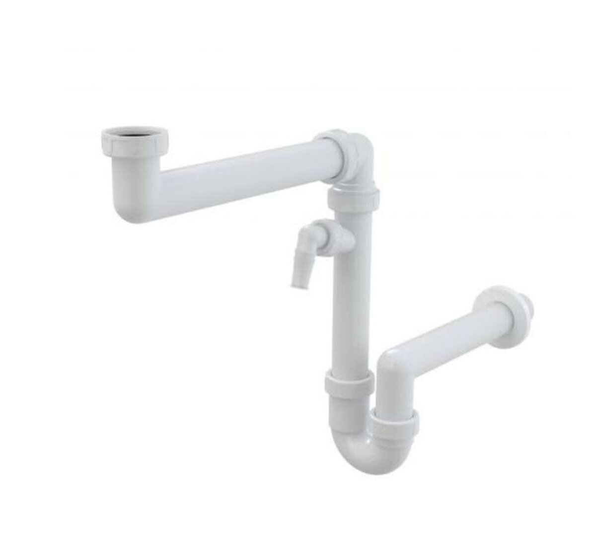 Alca-Plast A872P drezový sifón s prípojkou Ø40 mm (prevlečná matica 6/4")