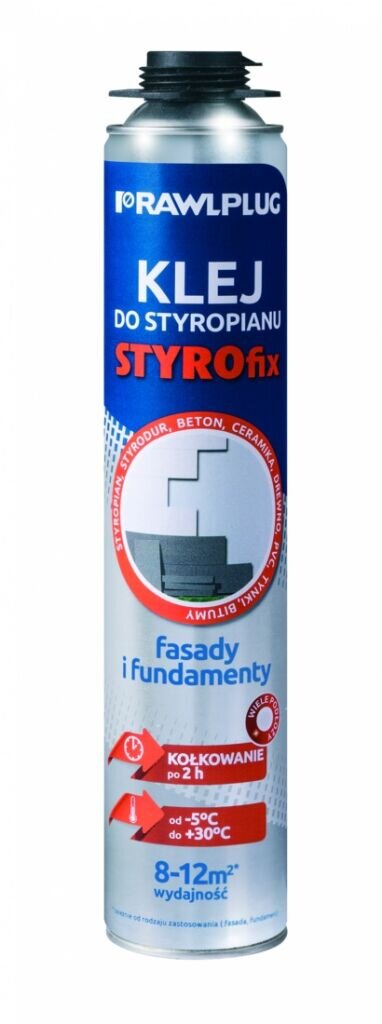 RAWLPLUG Styrofix pištoľová polyuretánová lepiaca pena na EPS/XPS 750 ml (RPP-FIX)