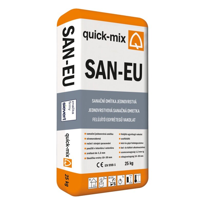 Quick-mix SAN-EU jednovrstvá sanačná omietka 25 kg