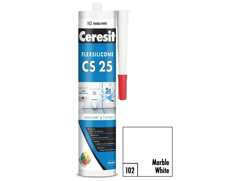 Ceresit CS 25 sanitárny silikón Marble White 280 ml