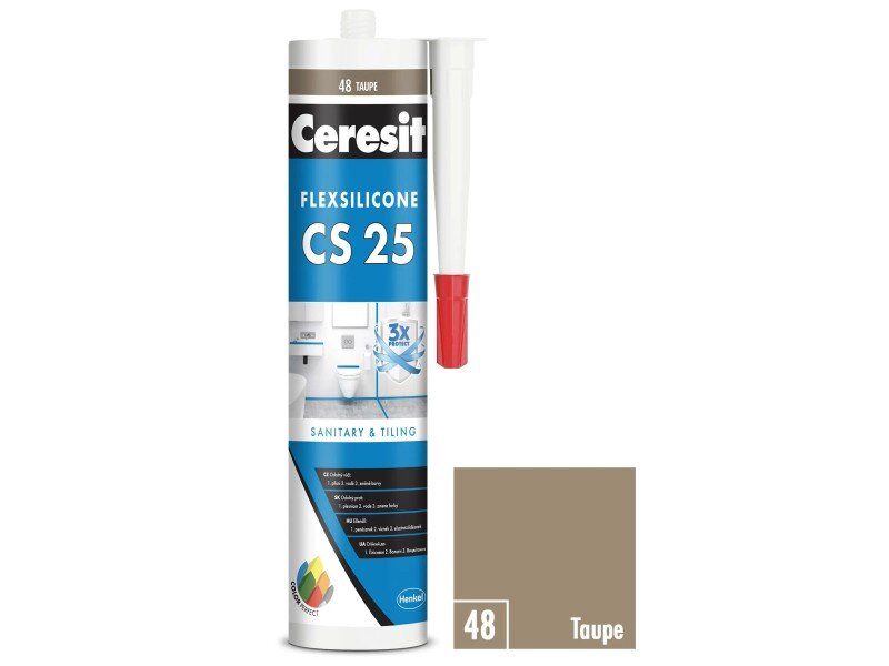 Ceresit CS 25 sanitárny silikón Taupe 280 ml