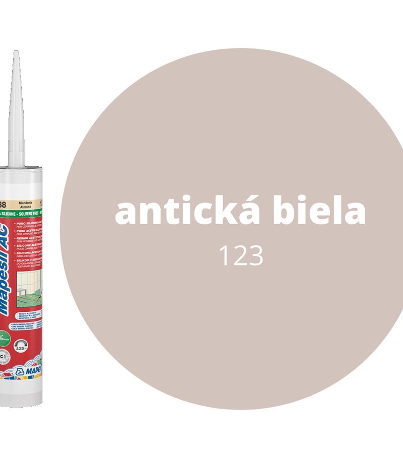 MAPEI Mapesil AC 123 silikónový tmel 310 ml (antická biela)