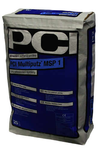 PCI Multiputz MSP 1 zatretá minerálna omietka 1,5 mm 25 kg