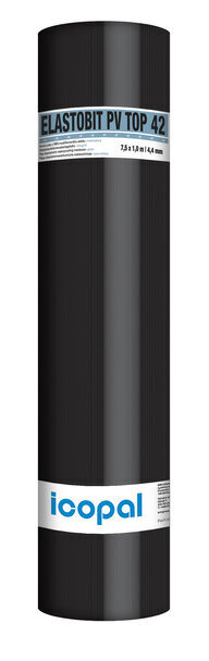Icopal Elastobit PV TOP 42 — vrchný SBS modifikovaný asfaltový pás, modrozelený, 7,5 m2 (7,5 m × 1,0 m)