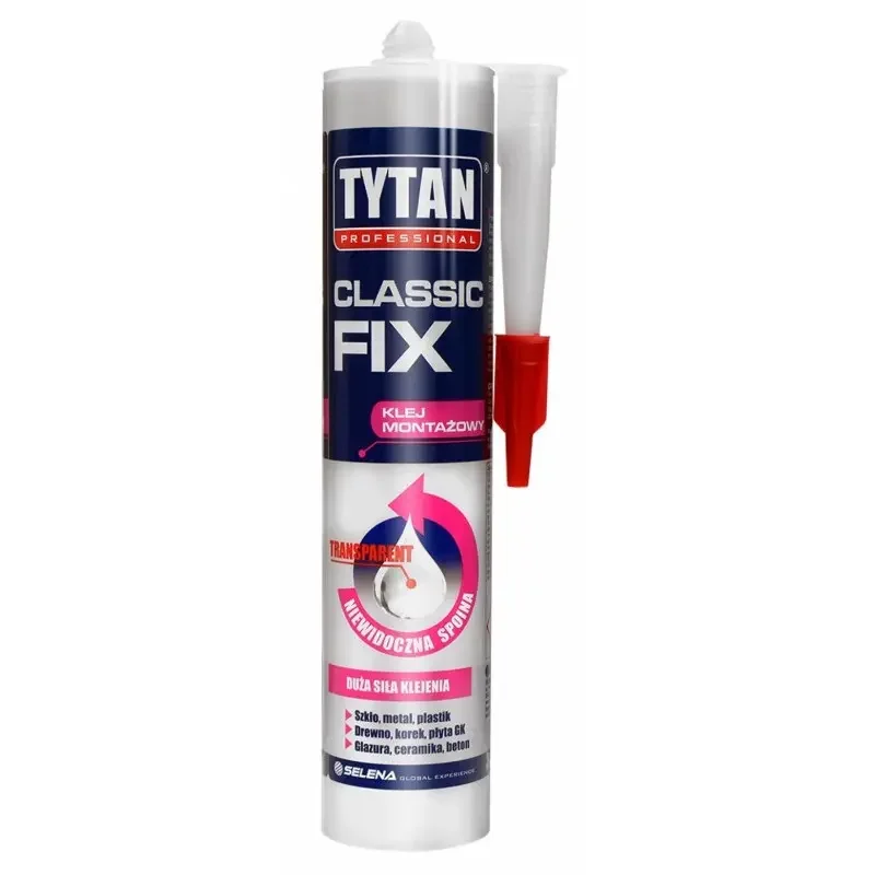 Tytan ClassicFix montážne lepidlo 310 ml, transparentné