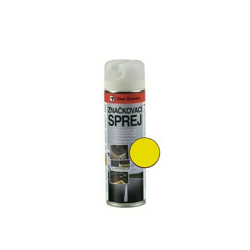 Distyk Marker Fluo Spray 500 ml – značkovací sprej, žltý