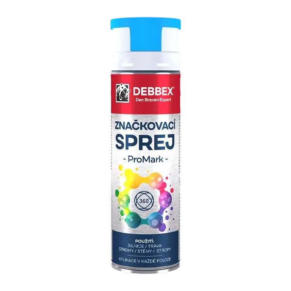 Debbex PROMARK značkovací sprej 500 ml – modrá