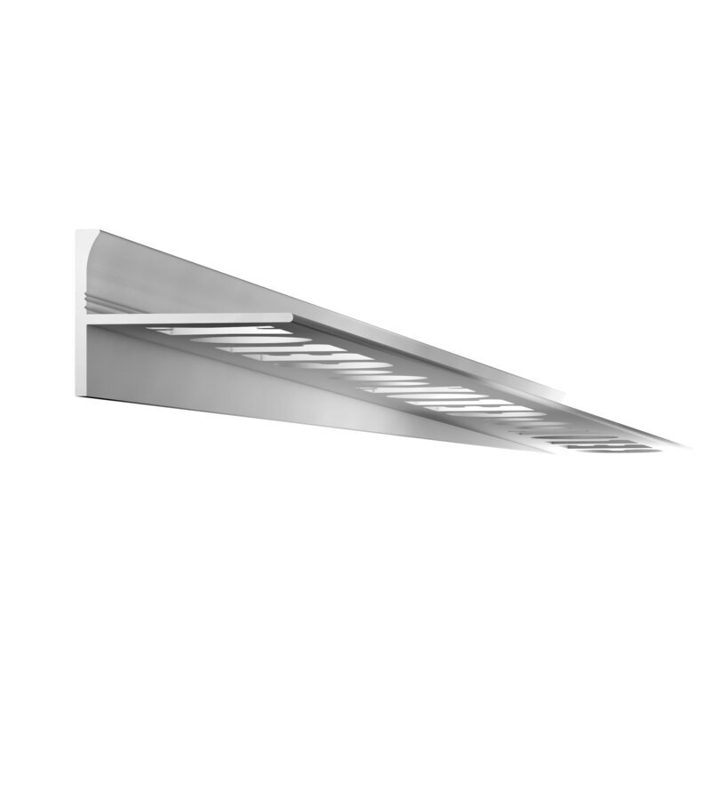 Spádový profil SP 12,5 mm AL, strieborný, ľavý, 2,0 m
