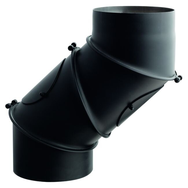 Darco nastaviteľné komínové koleno 4-segmentové Ø150 mm, oceľ 2 mm, čierne