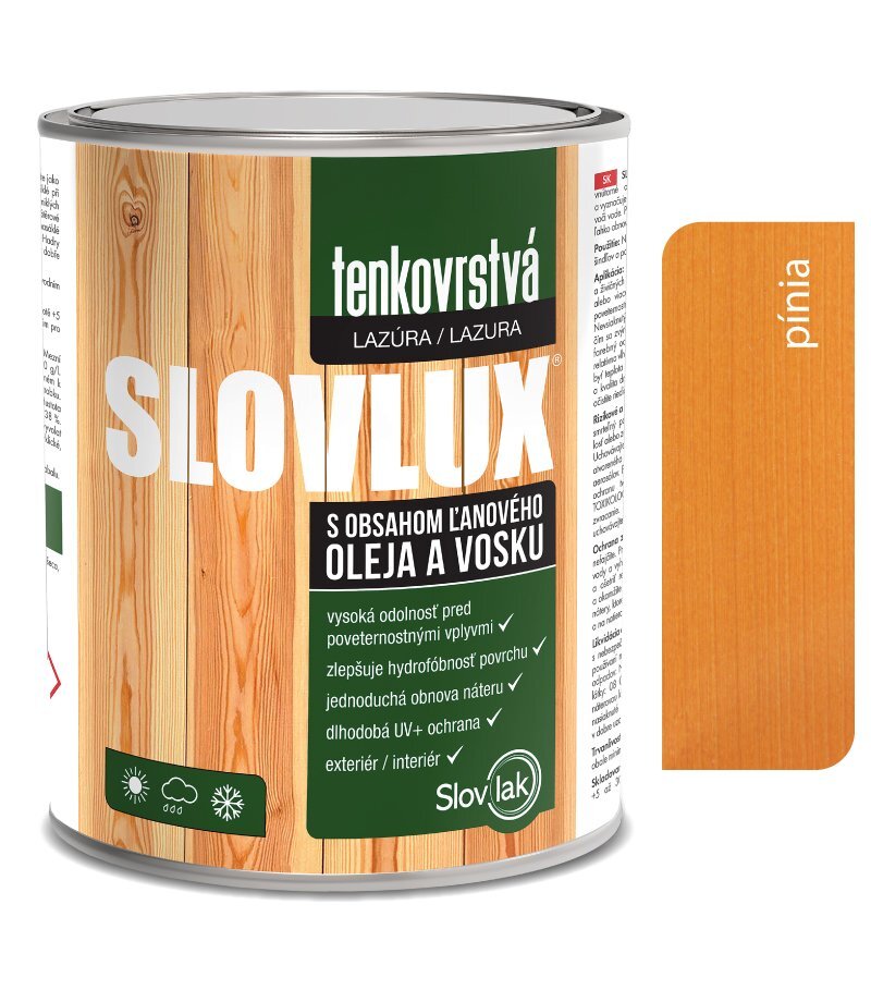 SLOVLUX B tenkovrstvá lazúra 0060 Pínia 0,7 l
