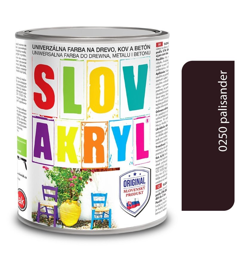 Slovlak Slovakryl Mat 0250 Palisander 0,75 kg