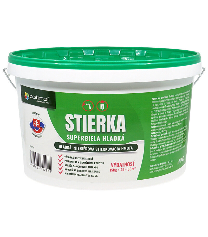 Optimal Stierka 15 kg – hladká stierková hmota
