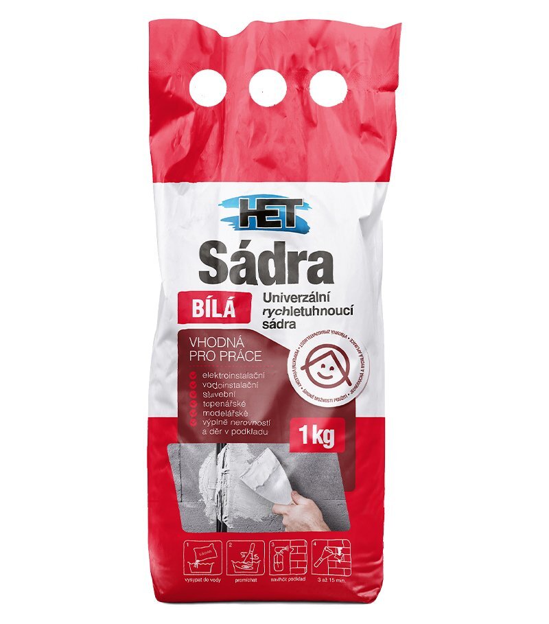 HET sádra modelárska biela 1 kg
