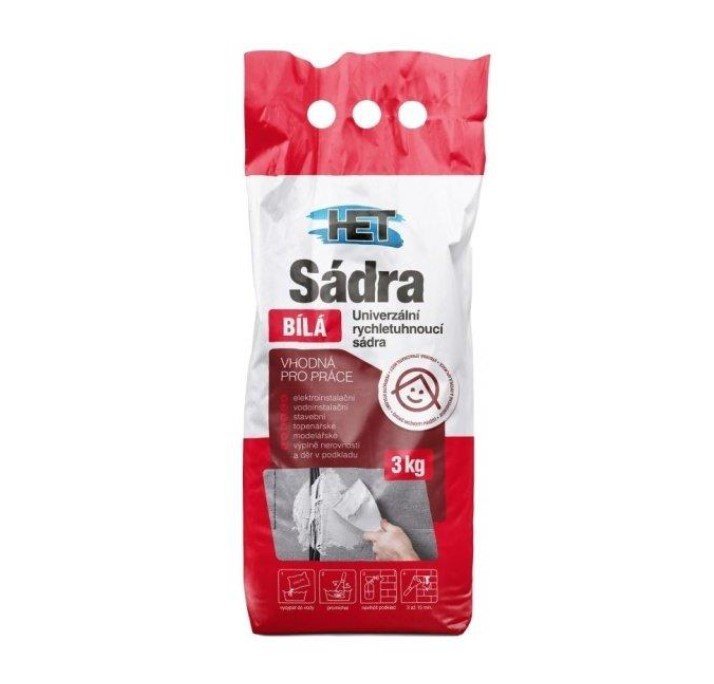 HET sádra modelárska biela 3 kg