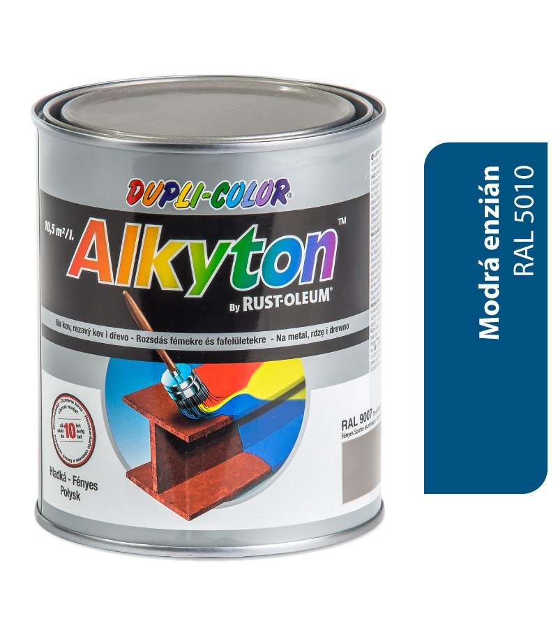Dupli-Color Alkyton lesklý RAL 5010 enciánová modrá 750 ml