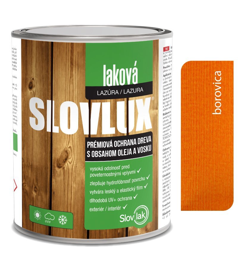 Slovlux laková lazúra 0062 Borovica 0,7 l
