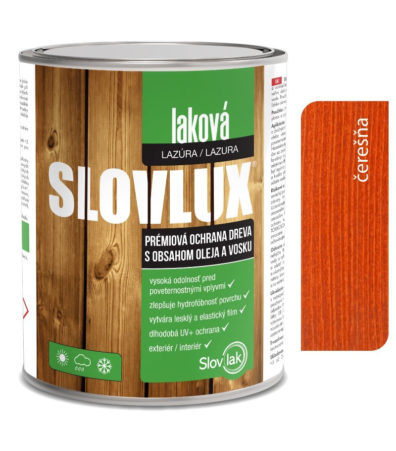 SLOVLAK Slovlux laková lazúra 0065 Čerešňa, 0,7 l
