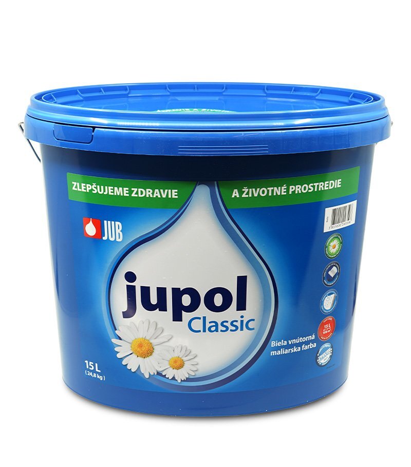 JUPOL Classic 15 l, biela (interiérová farba, JUB)