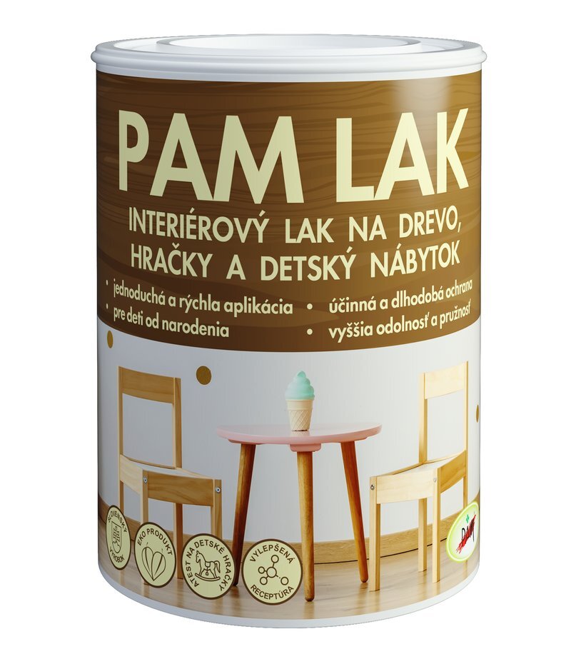 PAM Lak na drevo lesklý 0,6 l