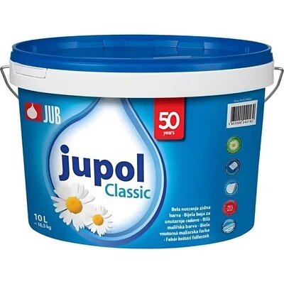 JUPOL Classic 10 l — interiérová biela maliarska farba