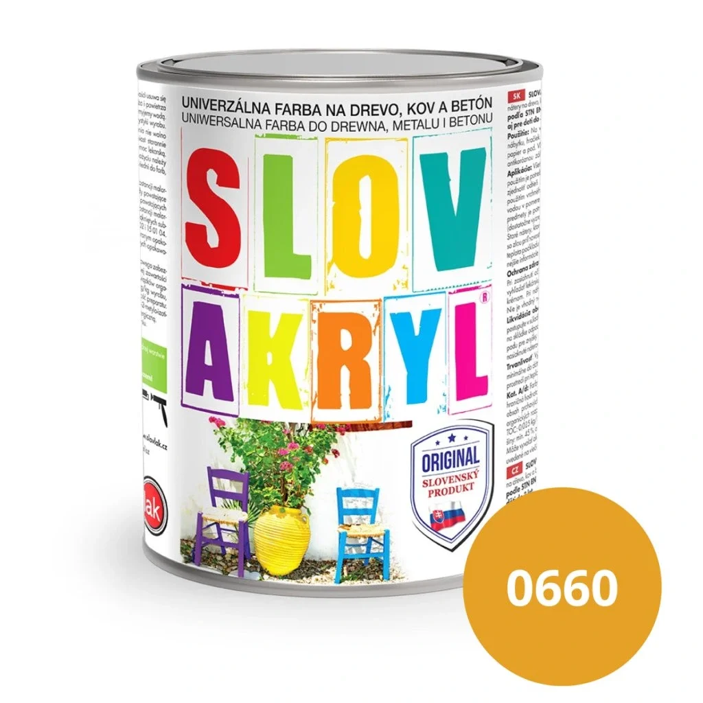 Slovakryl 0660 oker 0,75 kg