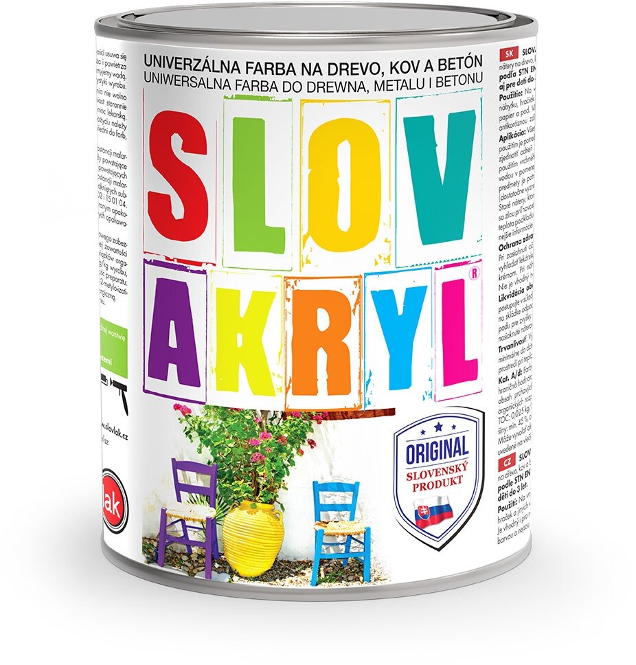 SLOVLAK Slovakryl 0750 oranžový 0,75 kg