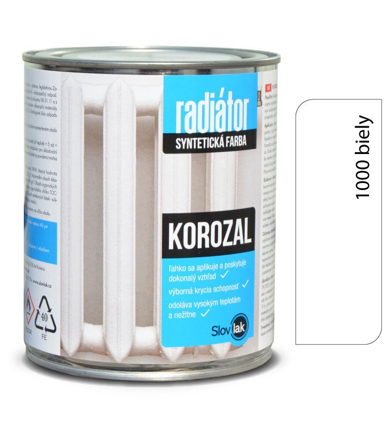 Slovlak Korozal Radiátor R1000 biela 0,75 kg