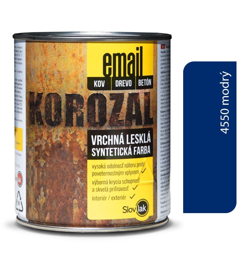 Slovlak Korozal EMAIL 4550 modrý 0,75 kg