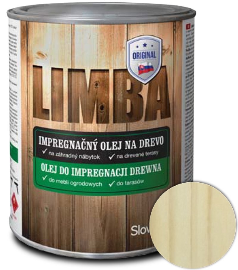 Limba impregnačný olej na drevo, bezfarebný 0,7 l