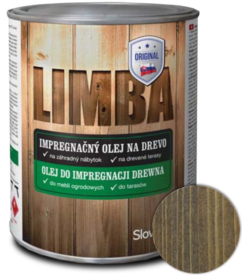 Limba impregnačný olej na drevo, orech, 2,5 l