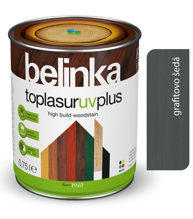 Belinka Toplasur UV Plus 31 grafitovo šedá, 0,75 l