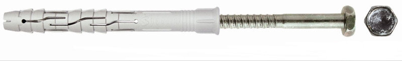 Hmoždina rámová TSX-S so skrutkou 6HRH 12x220 mm (nylonová)