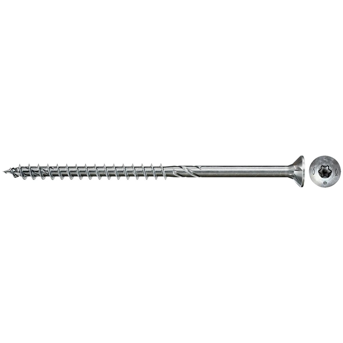 Skrutka do dreva 5,0 x 80 mm, zapustená hlava PZ, čiastočný závit